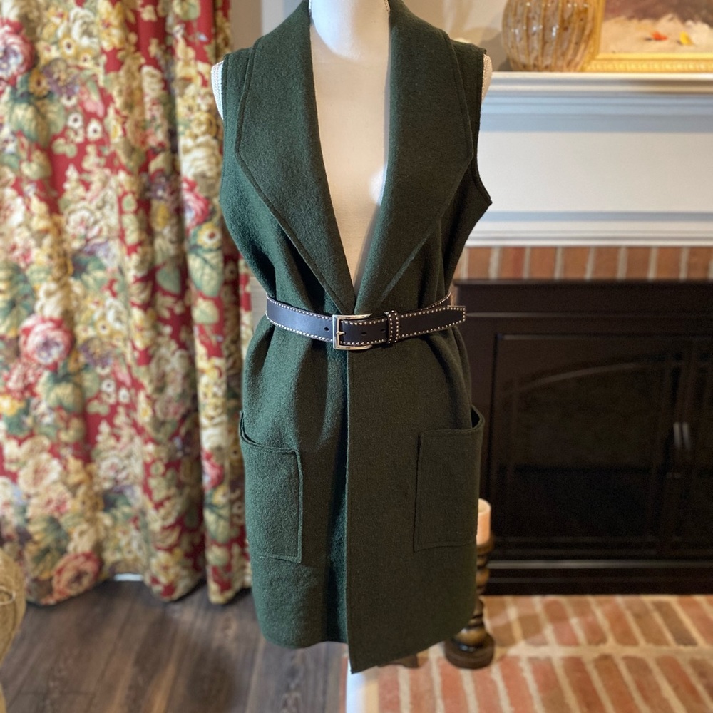 Tahari wool duster